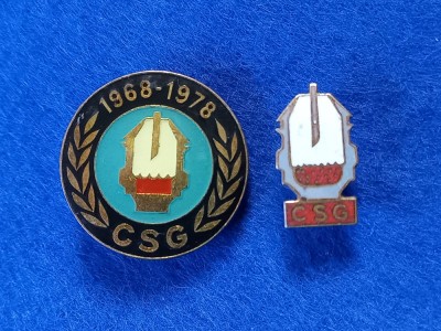 Lot 2 insigne - industrie - CSG - COMBINATUL SIDERURGIC GALATI foto