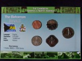 Seria completata monede - Bahamas 2005-2007 , 5 monede, Australia si Oceania