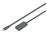 DIGITUS Repeater USB 3.2 Gen 1 5m Negru 5Gbps DA-73110