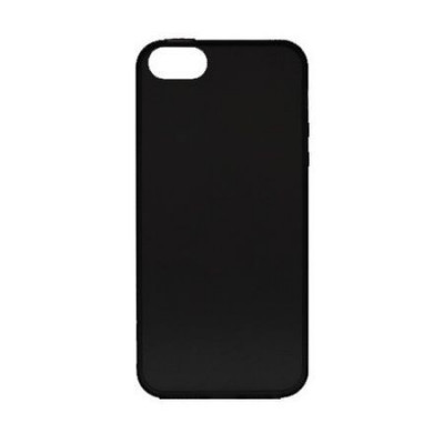 Capac de protectie din silicon pentru Apple iPhone 5/5S, negru foto