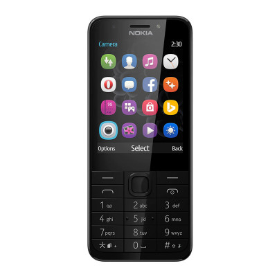Telefon mobil Nokia 230, ecran 2.8 inch, 2 MP, 2 G, 16 MB RAM, Dual Sim, 1200 mAh, Dark Silver foto