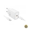Incarcator Retea Cu Cablu USB-C HOCO N62 30W 3A 1 x USB-C Alb