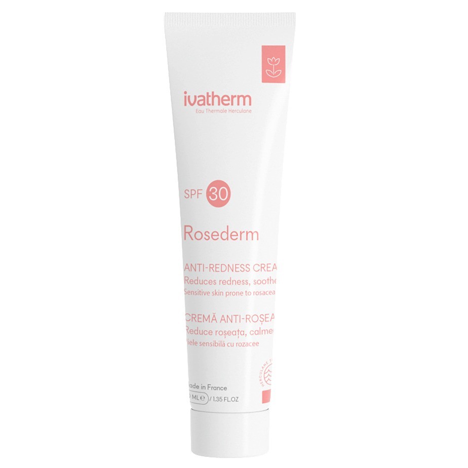 Crema tratament cuperoza Rosederm, Ivatherm, cu protectie solara SPF 30 ...