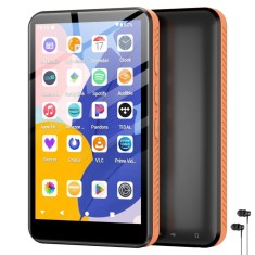 Player MP3/MP4 cu Touchscreen, Ecran 4 inch, 160GB, Suporta Card 512GB, Bluetooth, HiFi, Radio FM, Voice Recorder, 2000mAh, USB-C, Casti, Husa, Negru/