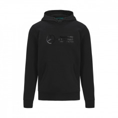 Mercedes AMG Petronas hanorac de bărbați cu glugă stealth sweatshirt black F1 Team 2022 - S