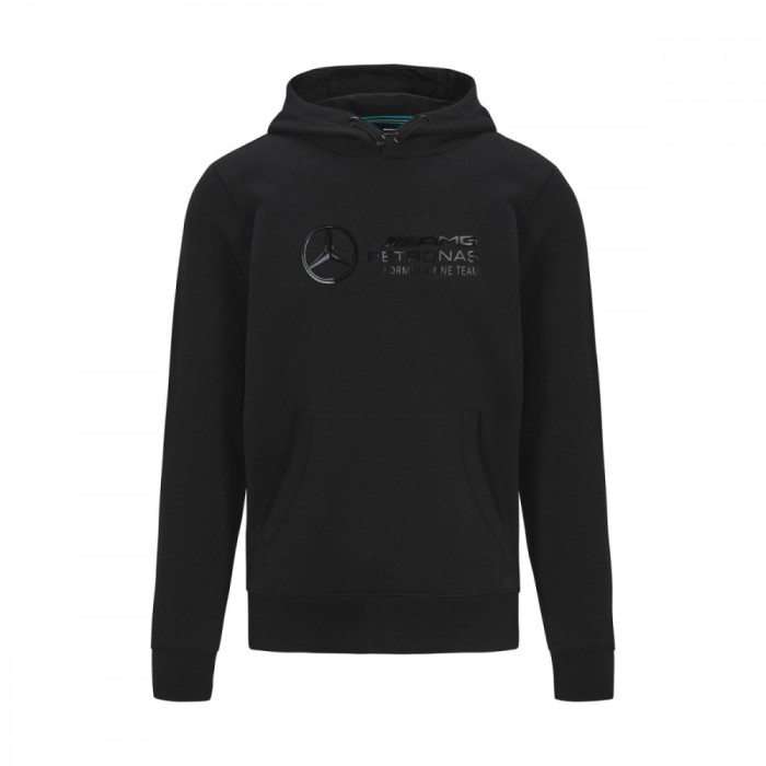 Mercedes AMG Petronas hanorac de bărbați cu glugă stealth sweatshirt black F1 Team 2022 - S