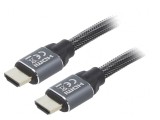 Cablu HDMI 2.0 Textil 5m Negru
