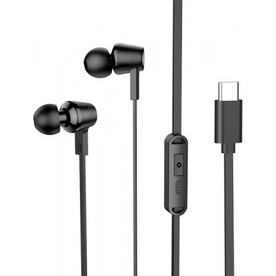 Handsfree USB-C HOCO M86, Negru foto