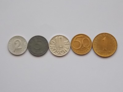 LOT 5 MONEDE DIFERITE AUSTRIA foto
