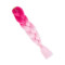 Extensie colorata pentru impletituri, Baby Pink, par sintetic, 62cm