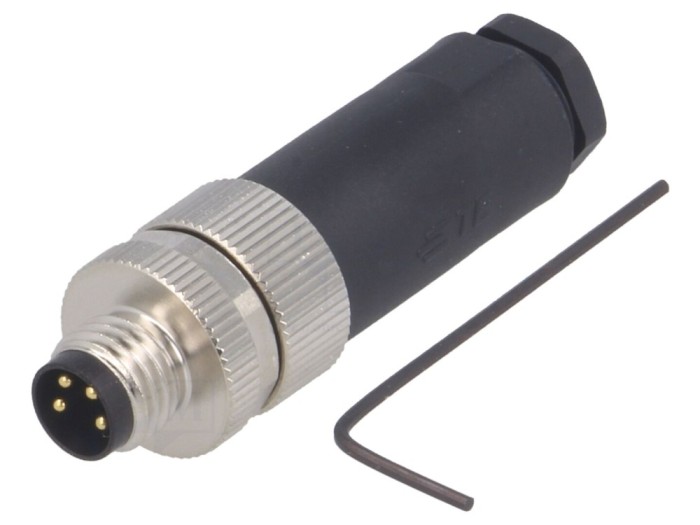 Conector M8 4-Pin drept IP67