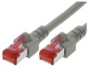 Patch cord S/FTP 6 litat LSZH gri 1m 27AWG fără halogen