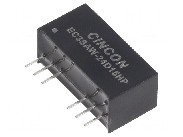 Convertor DC/DC 3W 9-36V la 15V/-15V THT EC3SAW-24D15HP