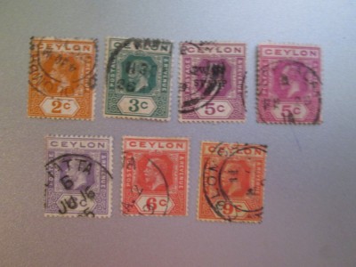 CEYLON GEORGE SERIE STAMPILATA=420 foto