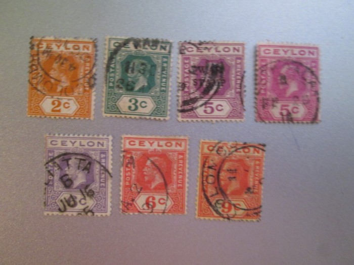 CEYLON GEORGE SERIE STAMPILATA=420