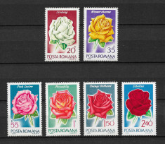 Romania - 1970 - LP 739 - Trandafiri - serie completa MNH foto