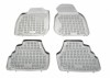 Covorase Auto Cauciuc Gri Audi A6 C5 (1997-2004) Tip Tavita Rezaw - Dedicate, Bordura Inalta, Fixare Sigura