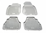 Covorase Auto Cauciuc Gri Audi A6 C5 (1997-2004) Tip Tavita Rezaw - Dedicate, Bordura Inalta, Fixare Sigura