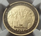 Rom&acirc;nia, 50 Bani 2018, Unirea Bucovinei, PF 69.