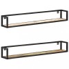 VidaXL Rafturi de perete, 2 buc., 120 cm, lemn masiv reciclat 320674