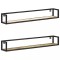 vidaXL Rafturi de perete, 2 buc., 120 cm, lemn masiv reciclat 320674