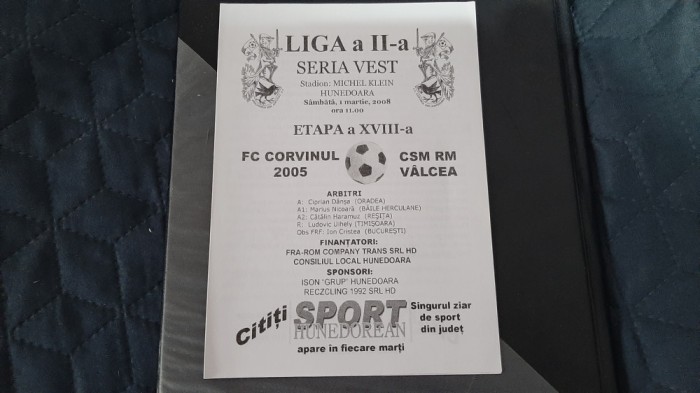 program Corvinul 2005 - CSM RM , Valcea