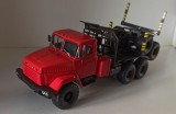 Macheta KrAZ 64372 camion transport busteni - MCG / Nash Avtoprom 1/43, 1:43