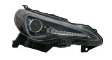 Set faruri Subaru Brz 06.2012-12.20; Toyota Gt-86 06.2012-06.2021, fata, stanga+dreapta, indicator dinamic; LED; negru, transparent; Tuning; LED