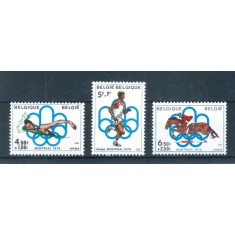 Belgia 1976 - Jocurile Olimpice, sport, serie neuzata