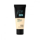 Fond de ten Matte &amp; Poreless 105 Natural Ivory Fit Me, 30ml, Maybelline