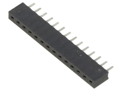 Conector mamă 2mm, 14 pini, THT foto