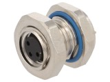 Conector M8 Mamă 3 PIN pentru Montare pe Panou