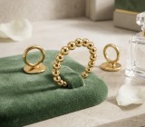 Inel Argint 925 Placat Aur Galben Aurora Jewelry Model Eternity Sfere Impletite Marime Ajustabila