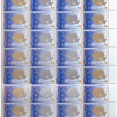 RO-0075-ROMANIA 2002-LP 1682-Semnarea aderarii la UE-coala de 36 timbre MNH