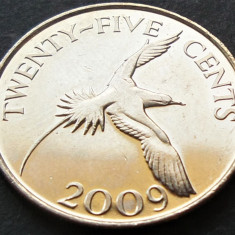Moneda exotica 25 CENTI - Insulele BERMUDE / BERMUDA, anul 2009 *cod 769
