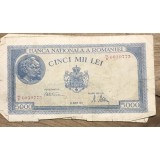 (BNK A) Romania bancnota 5000 lei 20 ,artie 1945