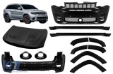 Pachet de tuning tip SRT potrivit pentru Jeep Grand Cherokee 2014-2020 cu capete negre Performance AutoTuning