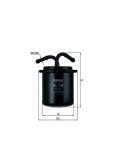 MAHLE KL 134 filtru combustibil