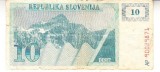 M1 - Bancnota foarte veche - Slovenia - 10 tolari - 1990