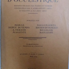ANNALES D ' OCULISTIQUE , par MORAX..BAILLIART , MAI 1934