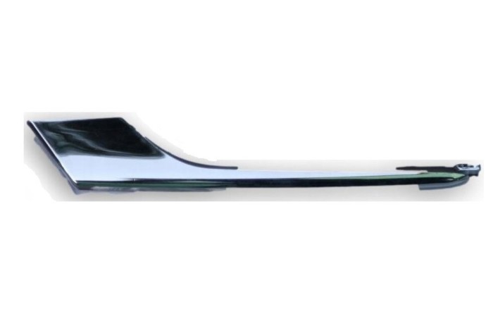 Bandou protectie grila bara fata TESLA MODEL X, 11.2015-, partea Dreapta, cromat; superior