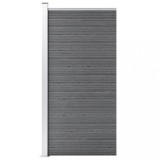 vidaXL Panou de gard, gri, 95x186 cm, WPC