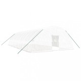 Cumpara ieftin Sera cu cadru din otel, alb, 72 m&sup2;, 12x6x2,85 m