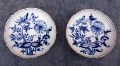 set doua farfurii vechi din portelan Meissen