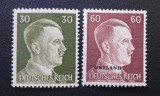Germania (Deutsches Reich &amp; Ocupația Ostland) 1941&ndash;1944 - "Portret Hitler" 30 Pf. &amp; 60 Pf. cu Supratipar "OSTLAND" - Cod: -OD1
