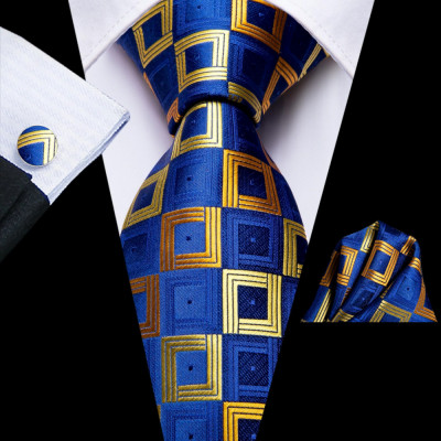 Set cravata + batista + butoni - matase - model 310 foto