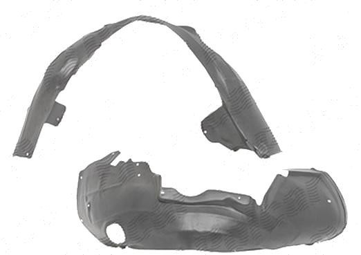 Carenaj roata Audi A6 (C6), 10.2008-03.2011 Model S6, partea Dreapta, Fata, 4F0821134T, 1338FP2T , polietilena