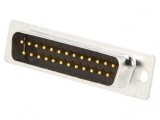 Mufă D-Sub 25 PIN Tată Cablu Negru Aurit