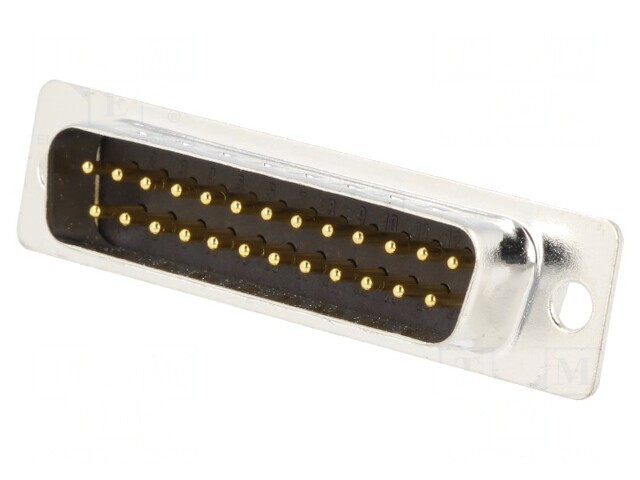 Mufă D-Sub 25 PIN Tată Cablu Negru Aurit