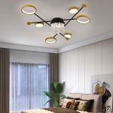 Lustra LED cu telecomanda si cristal GUIDA 38W, 6 Elemente